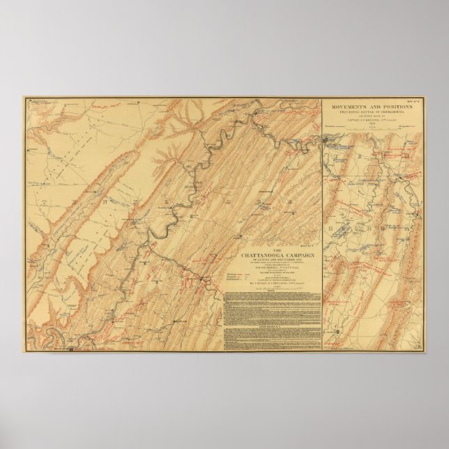 Chattanooga, Tennessee Poster (Vorne)