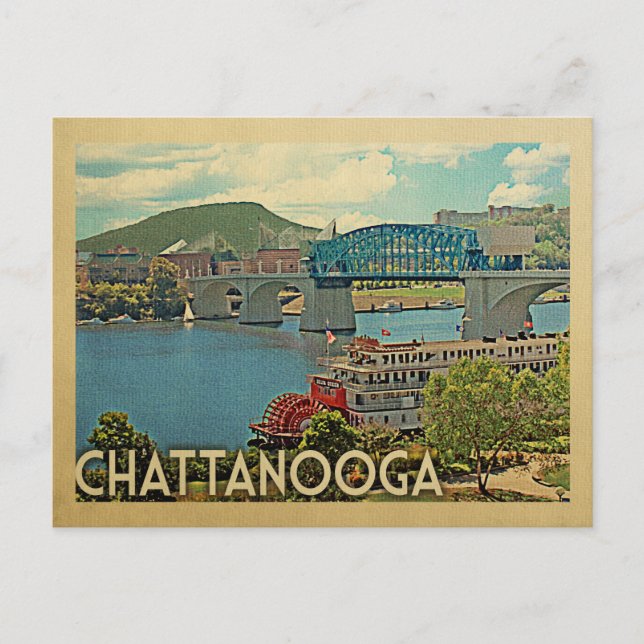 Chattanooga Tennessee Postkarte (Vorderseite)