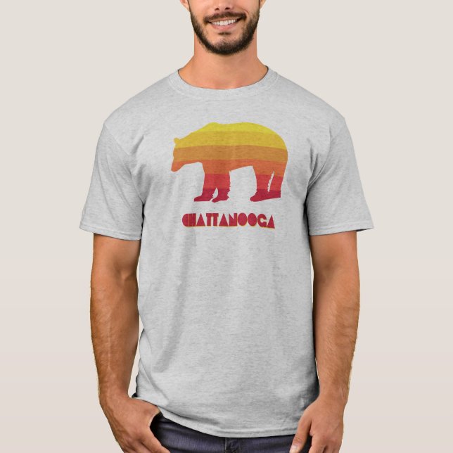 Chattanooga Tennessee Regenbogenbär T-Shirt (Vorderseite)