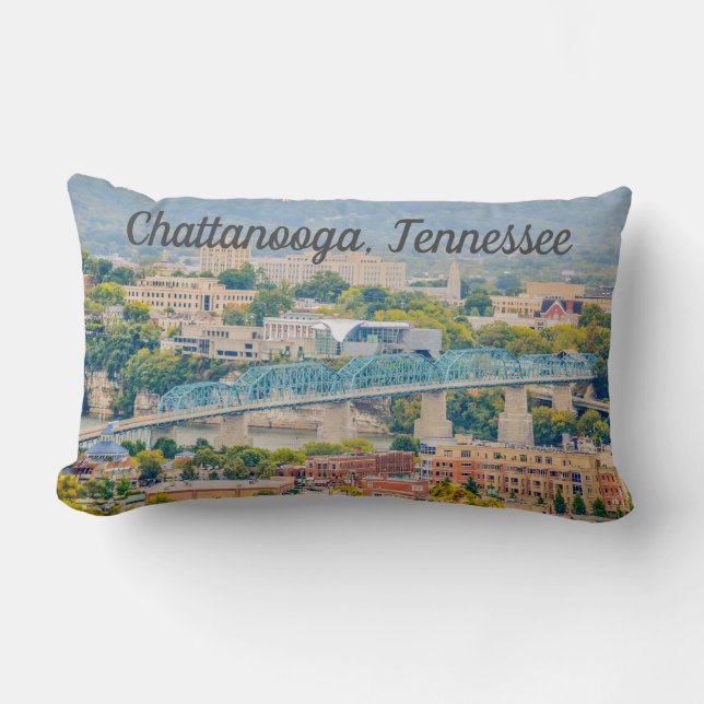 Chattanooga, Tennessee Skyline Lendenkissen (Vorderseite)