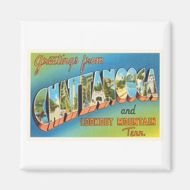 Chattanooga Tennessee TN Wandern neben dem Wasser Magnet (Vorne)