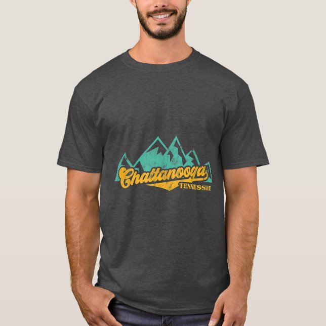 Chattanooga Tennessee Vintages Wandern T-Shirt (Vorderseite)