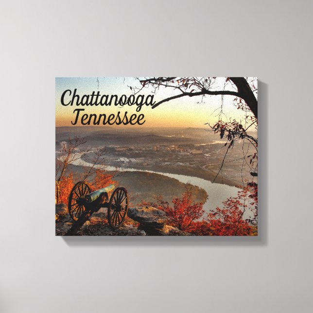 Chattanooga Tennessee Von der subtropischen Vegeta Leinwanddruck (Vorderseite)