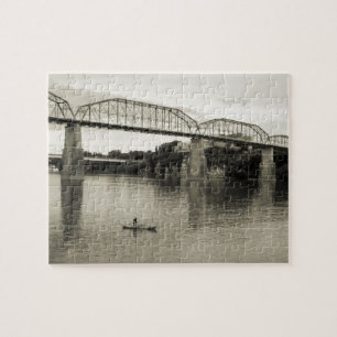 Chattanooga, TN - Walnut Street Bridge in B&W
