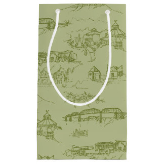 Chattanooga Toile Green Kleine Geschenktüte