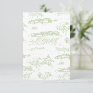 Chattanooga Toile Sage Color Beispiel Dankeskarte