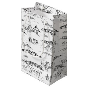 Chattanooga Toile Schwarzweiss Kleine Geschenktüte