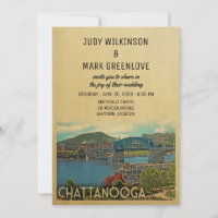 Chattanooga Wedding Einladung Tennessee