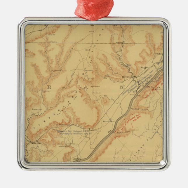 Chattanoogakampagne Ornament Aus Metall (Vorne)