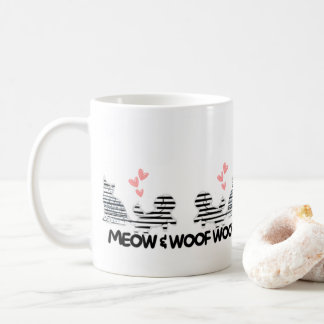 chatte et chien amour mug