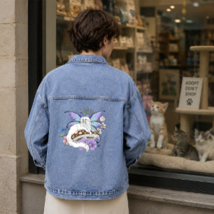 Chatte Fée Blanche Fantastique Champignon Bleu Cap