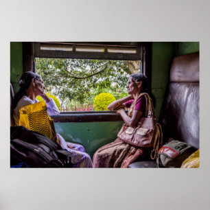 Chatting im Zug Poster