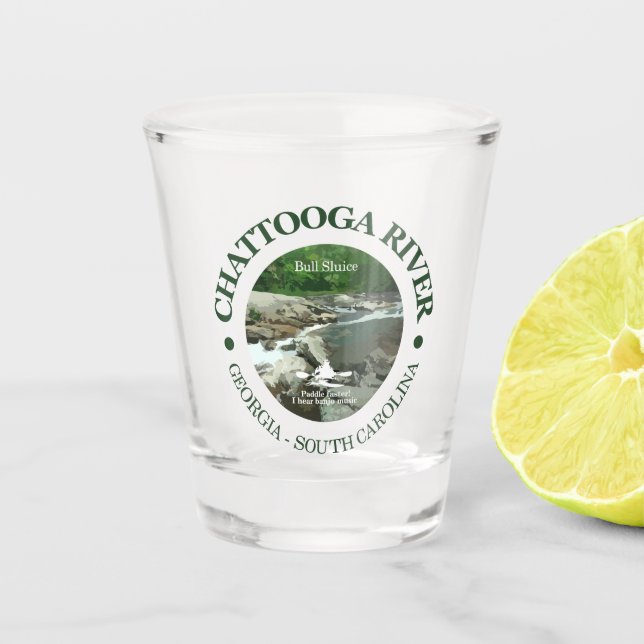 Chattooga River (BS) Schnapsglas (Vorderseite)
