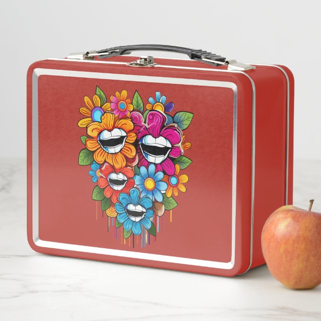 Chatty Blossoms Taza Metall Brotdose (Beispiel)