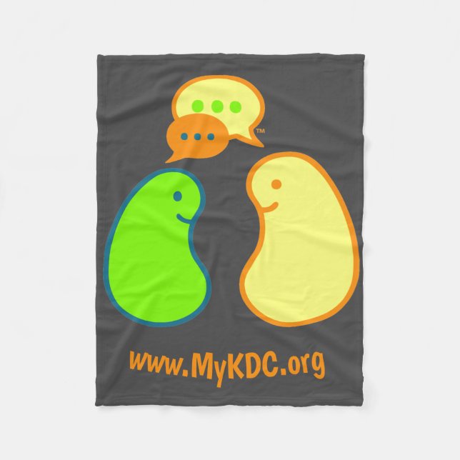 Chatty Nieren-Decke Fleecedecke (Vorderseite)