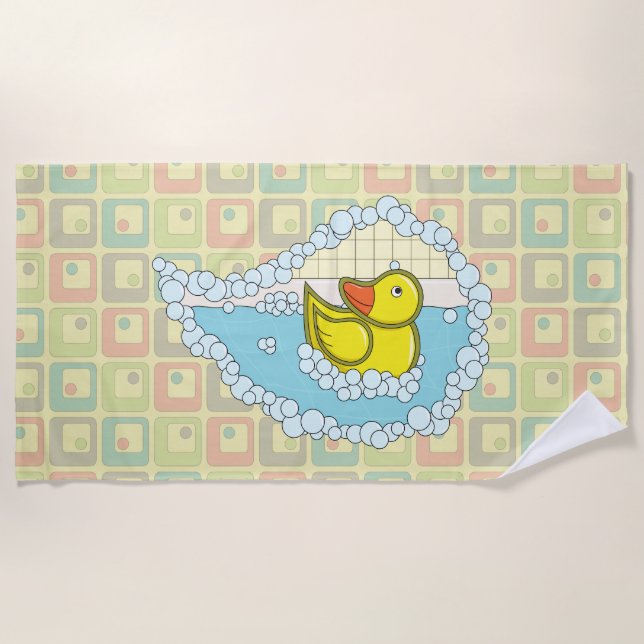 Chaucer das Gumber Duck Beach Handtuch (Vorderseite)