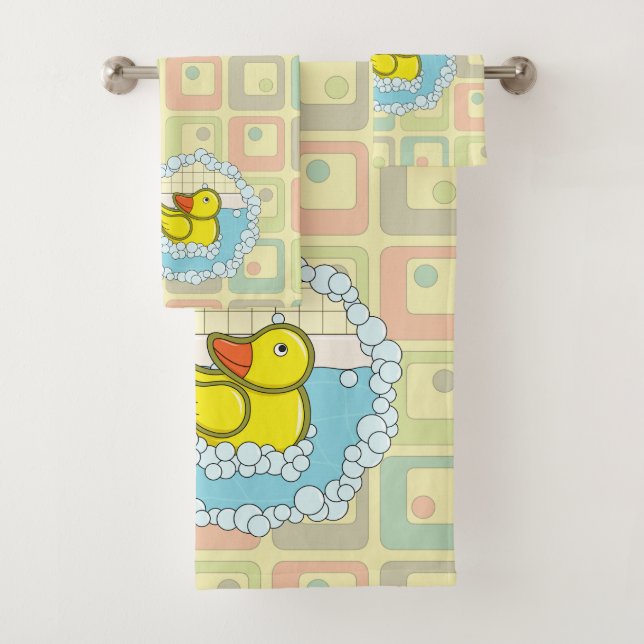 Chaucer das Gummi Duck Handtuch Set (Insitu)