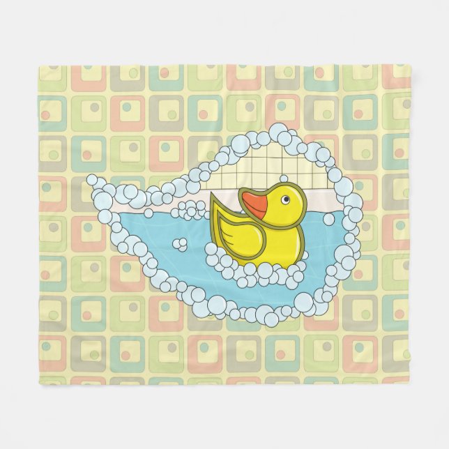 Chaucer der Gummi Duck Fleece Blanket (Vorderseite (Horizontal))