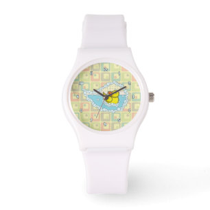 Chaucer la montre de canard en caoutchouc