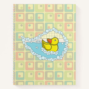 Chaucer le Carnet Spiral de canard en caoutchouc