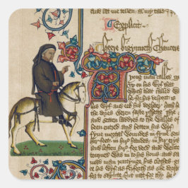 Chaucer's Canterbury Tales Quadratischer Aufkleber