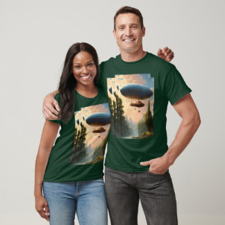 Chaud Air Balloon Imprimé T-shirt Décontracté et S