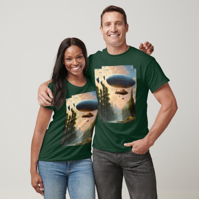 Chaud Air Balloon Imprimé T-shirt Décontracté et S (Unisexe)