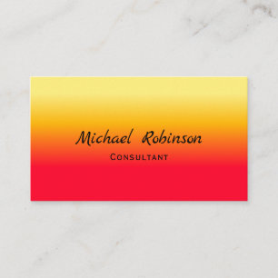 Chaud Flamme rouge orange jaune Carte de visite