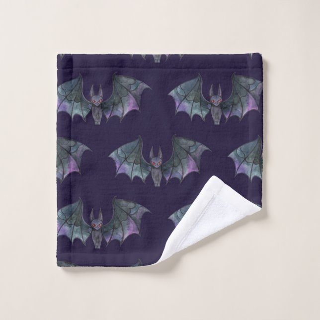 Chauffe d'aquarelle gothique Motif sans couture (Gant de toilette)