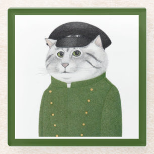 CHAUFFEUR CAT Glass Drink Untersetzer