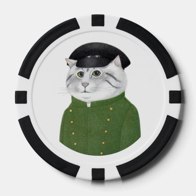 CHAUFFEUR CAT-Poker-Chips Pokerchips (Vorderseite)