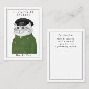 CHAUFFEUR CAT Trading Card Mitteilungskarte