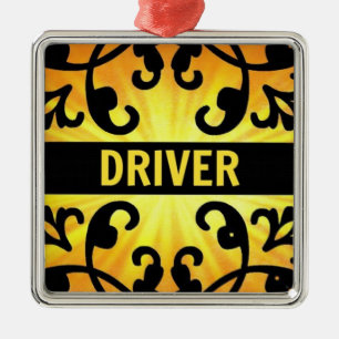 Chauffeur Damas Ornement de Noël