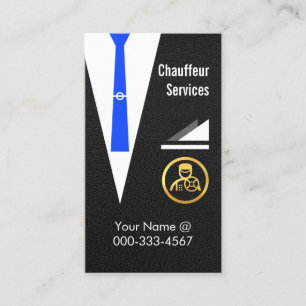 Chauffeur-Mantel Jacke Fahren Limo Visitenkarte