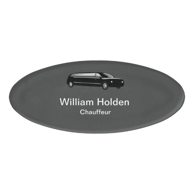 Chauffeur Namenschild (Vorderseite)