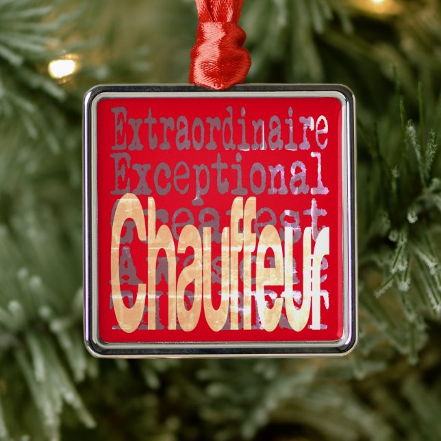 Chauffeur Ornament Aus Metall (Baum)