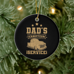 Chauffeur Papa Berufskraftfahrer Vatertag Keramik Ornament
