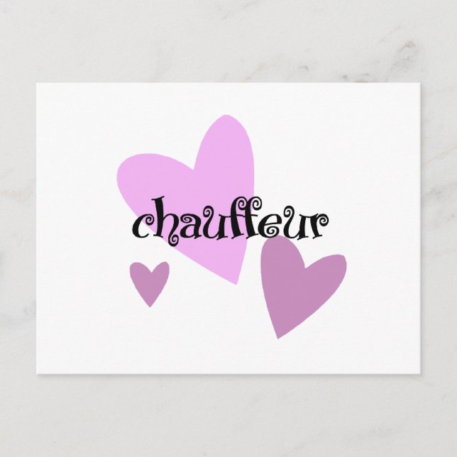 Chauffeur Postkarte (Vorderseite)