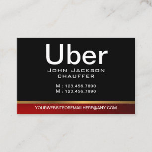 Chauffeur Taxifahrer Profi Schwarz QR-Code Visitenkarte