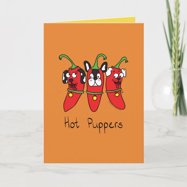 Chauffeurs Puppy Dog Peppers Carte de voeux (Devant)