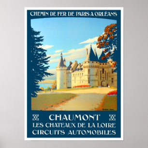 Chaumont France Vintage Reise Poster