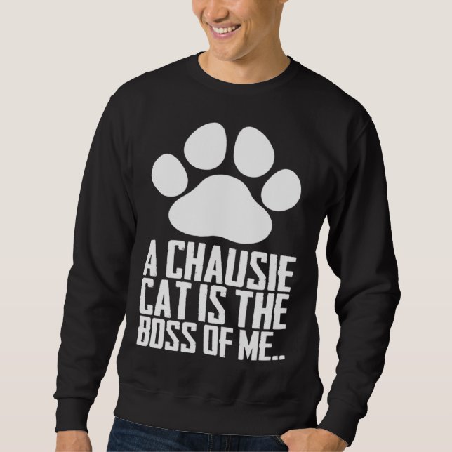 Chausie kitten  Chausie mom  Chausie dad  1 Sweatshirt (Vorderseite)