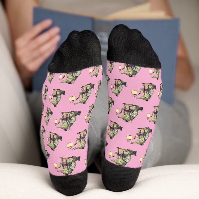 Chaussette А des chaussettes de samouraï en crocodile (Fond)