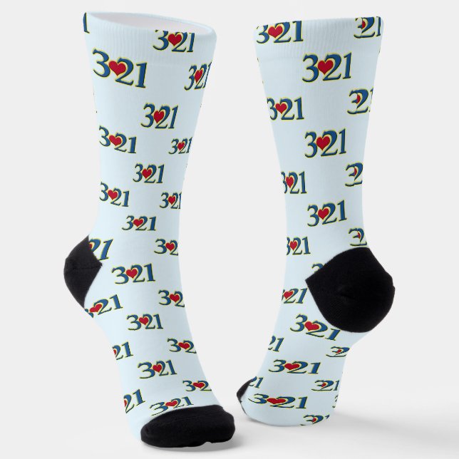Chaussette 3-21 Journée mondiale du syndrome de Down (Angulaire)