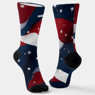 Chaussette 4 juillet Chaussettes rouges et bleues