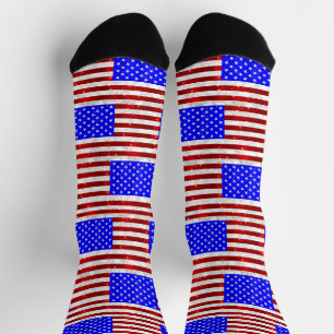 Chaussette 4 juillet Fête - Drapeau américain