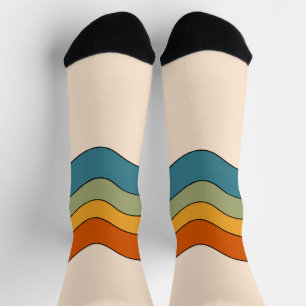 Chaussette 60s les années 70 bandes rétro