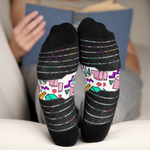 Chaussette 80s esthétique Vintage rétro