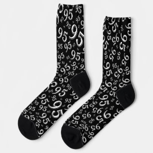 Chaussette 95e anniversaire Noir/Blanc Random Numéro Motif So