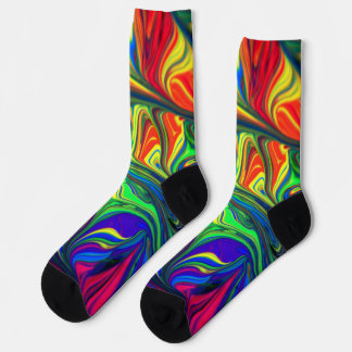 Chaussette à illustration abstraite magnifique
